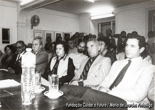 Colóquio-debate organizado pela candidatura de Maria de Lourdes Pintasilgo às eleições presidenciais de 1986, realizado a 09.Nov.1985 no Centro Nacional de Cultura