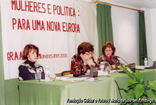 Intervenção de Maria de Lourdes Pintasilgo durante o Encontro Mulheres e Política: para uma nova Europa, Lisboa, 1993, organizado pelo Graal - Rede de Mulheres anos 2000 