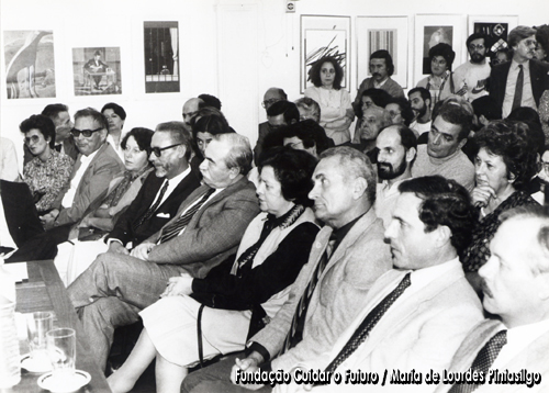 Colóquio-debate organizado pela candidatura de Maria de Lourdes Pintasilgo às eleições presidenciais de 1986, realizado a 09.Nov.1985 no Centro Nacional de Cultura